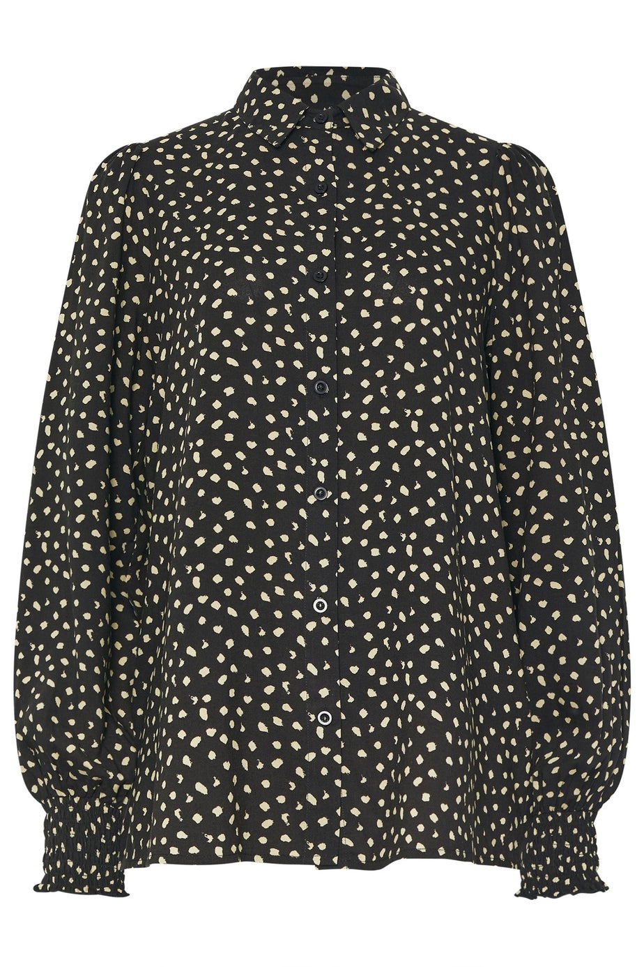 Long Tall Sally Black Spot Balloon Sleeve Shirt