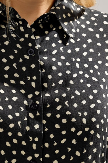 Long Tall Sally Black Spot Balloon Sleeve Shirt