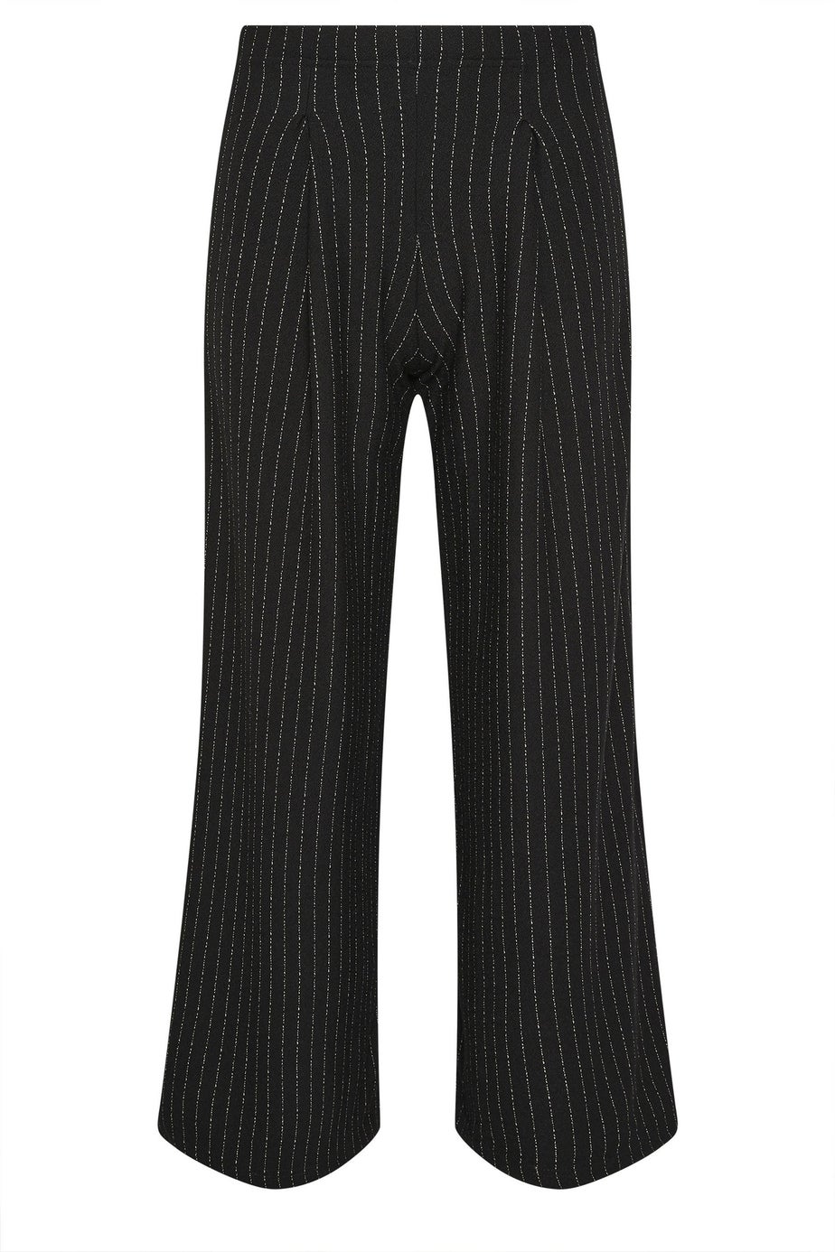 PixieGirl Petite Black Pinstripe Palazzo Wide Leg Trousers