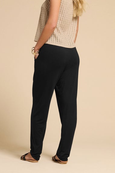 PixieGirl Petite Black Jersey Harem Trousers