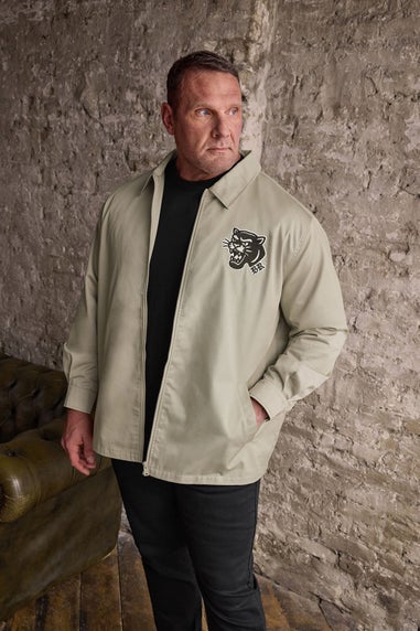 BadRhino Crockery Brown Embroidered Canvas Jacket