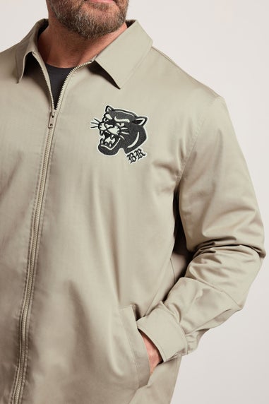 BadRhino Crockery Brown Embroidered Canvas Jacket