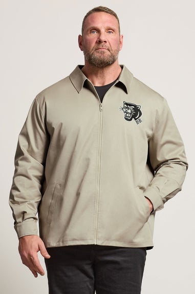BadRhino Crockery Brown Embroidered Canvas Jacket