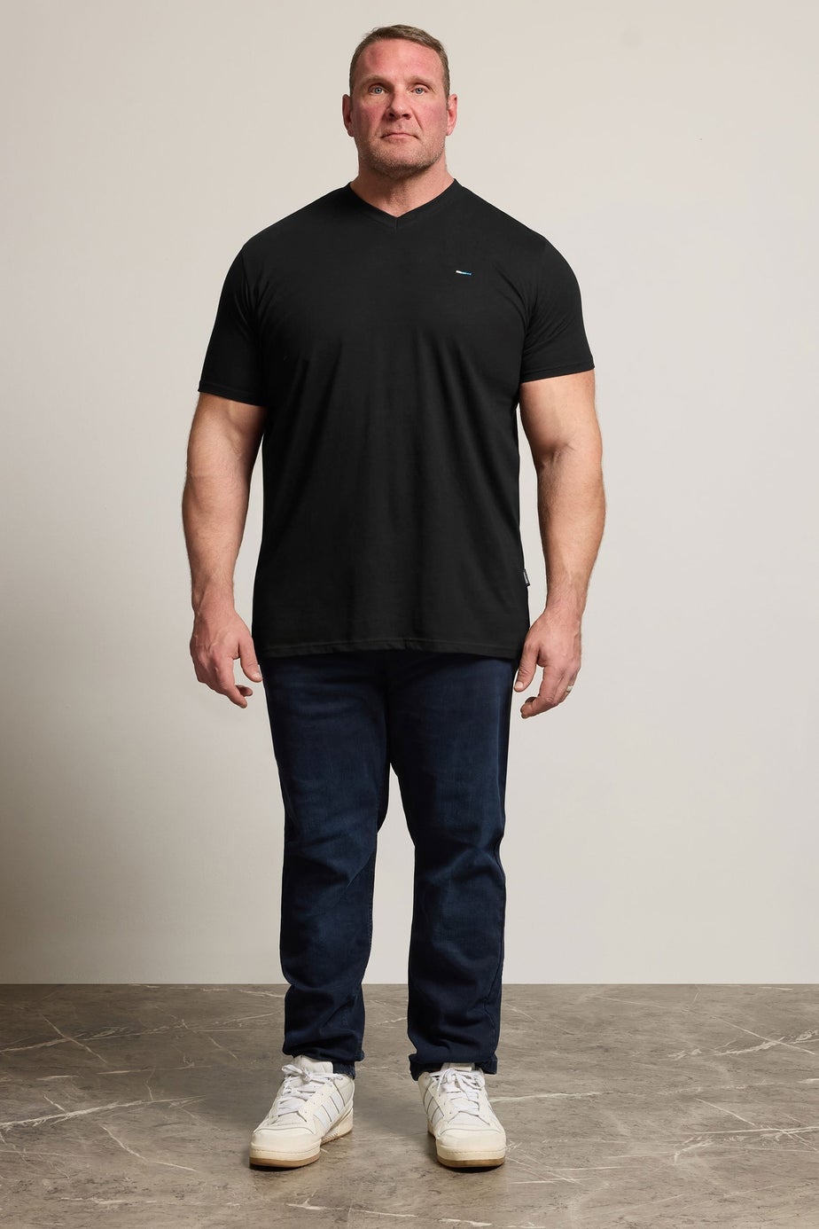 BadRhino Black 5 Pack V-Neck T-Shirts