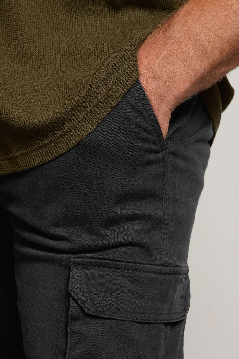 BadRhino Black Cargo Trousers