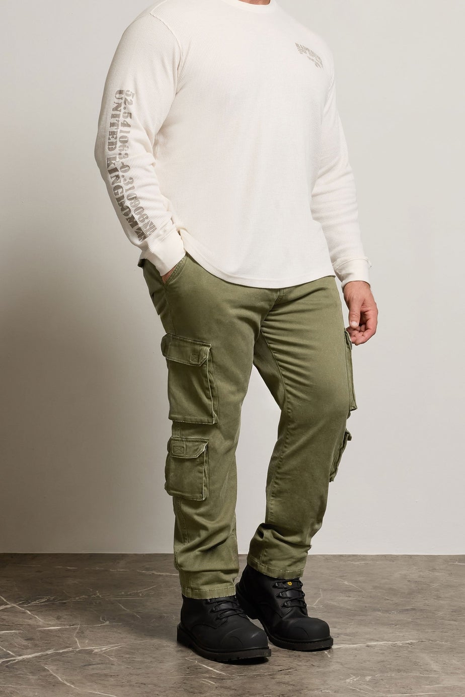 BadRhino Olive Green Cargo Trousers
