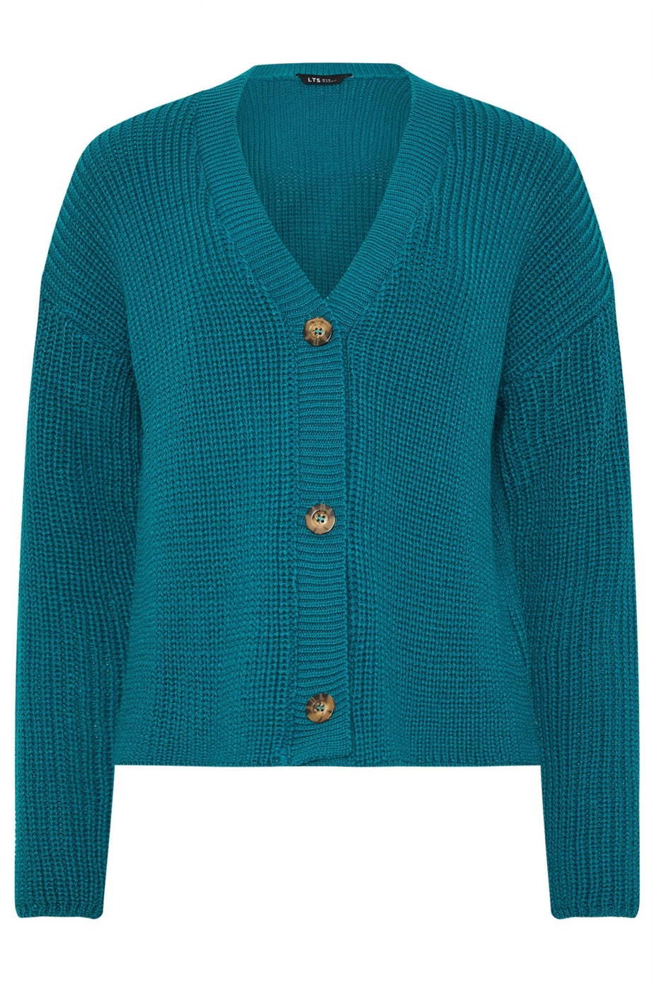 Long Tall Sally Teal Blue V-Neck Cardigan