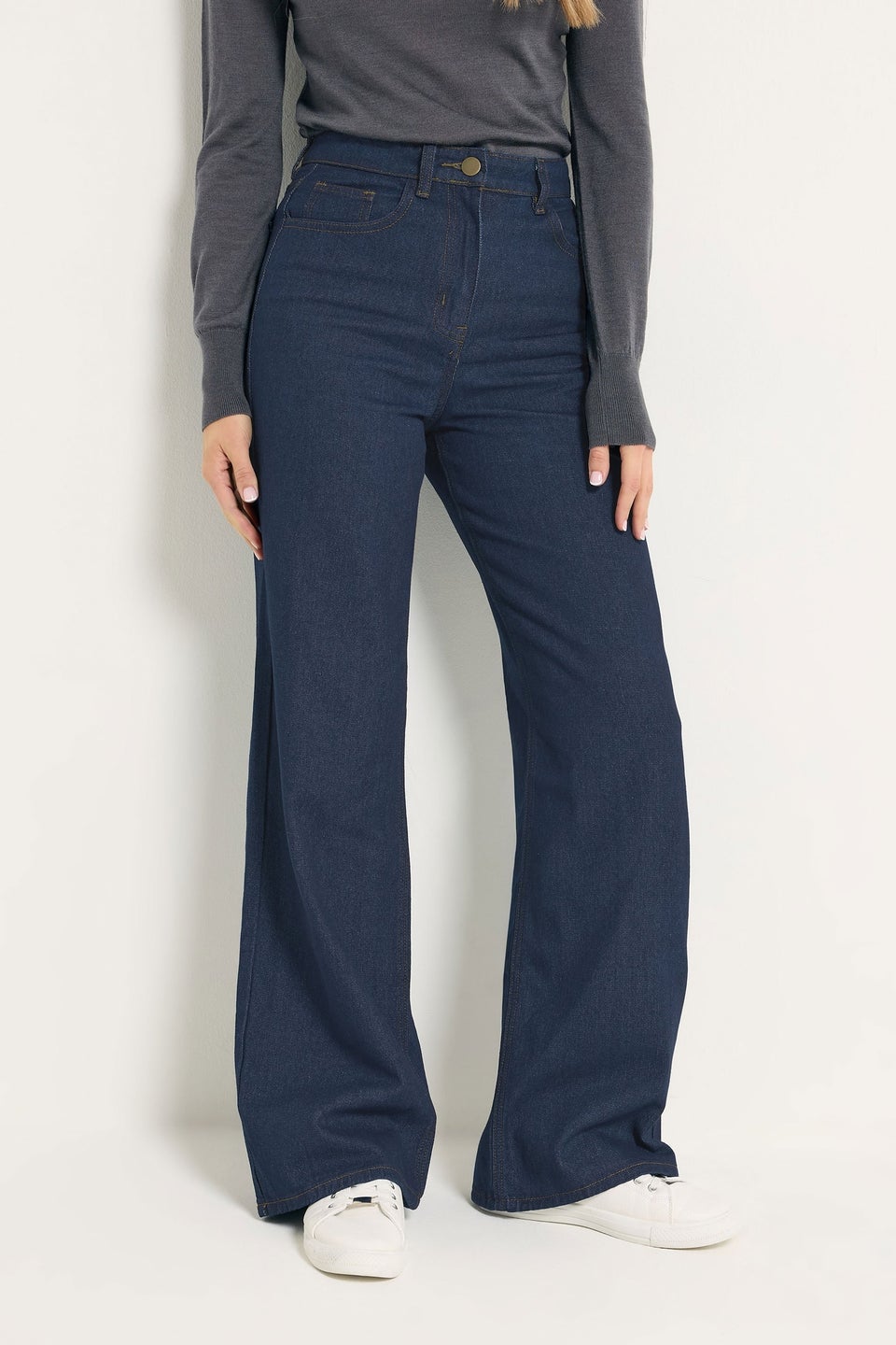 Long Tall Sally Indigo Blue Wide Leg Jeans