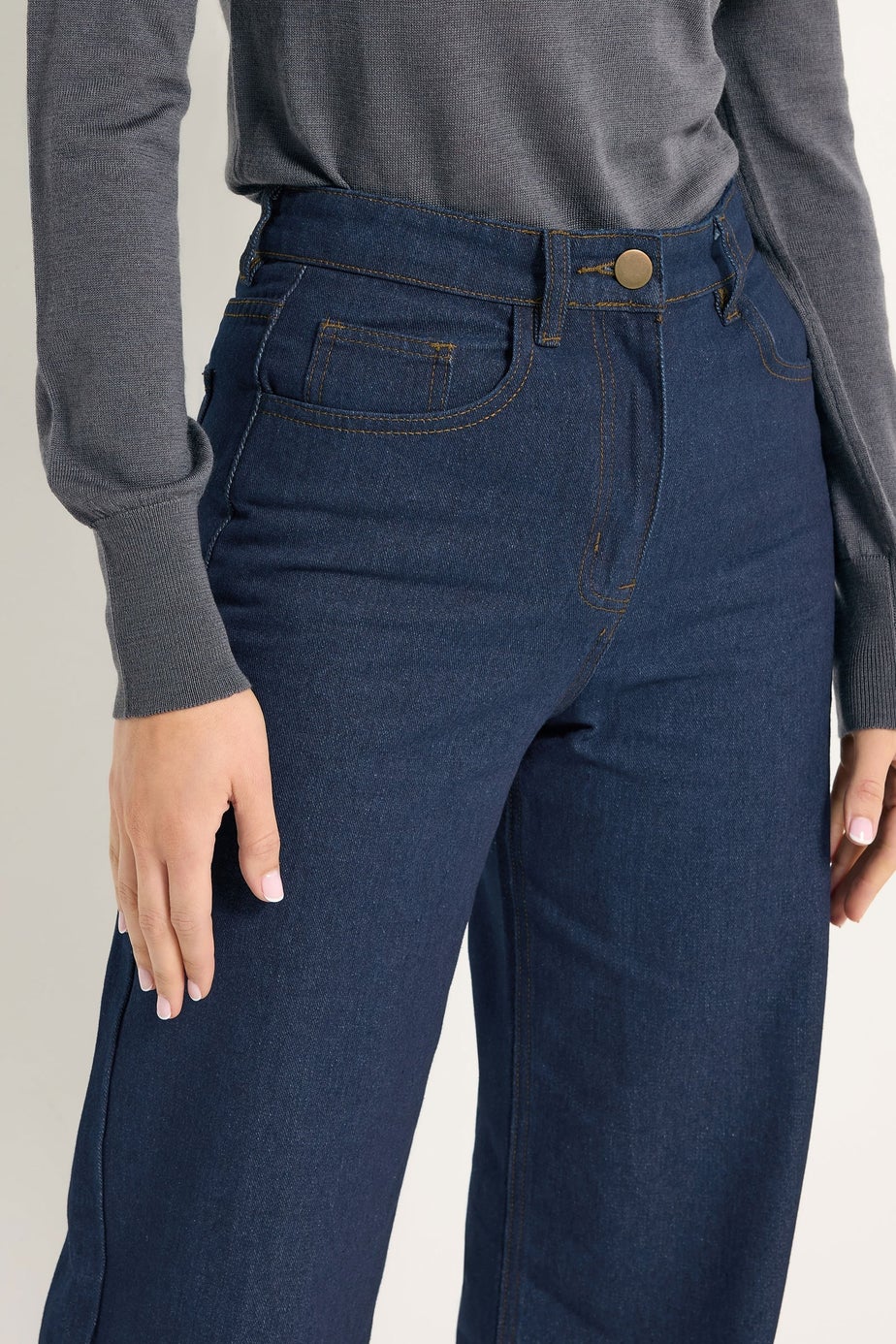 Long Tall Sally Indigo Blue Wide Leg Jeans