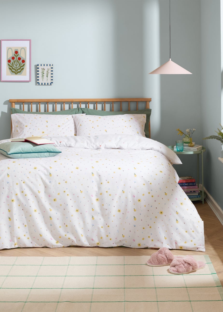 Furn Cottage Garden Reversible Printed Multicolour Duvet Cover Set