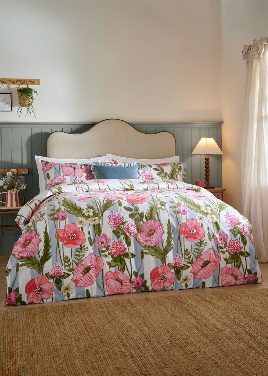 Wylder Poppy Trail Reversible Multicolour Duvet Cover Set