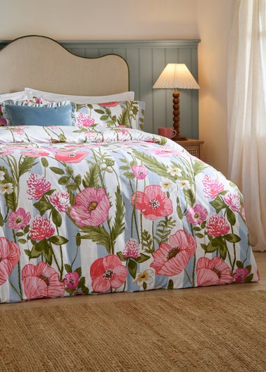 Wylder Poppy Trail Reversible Multicolour Duvet Cover Set