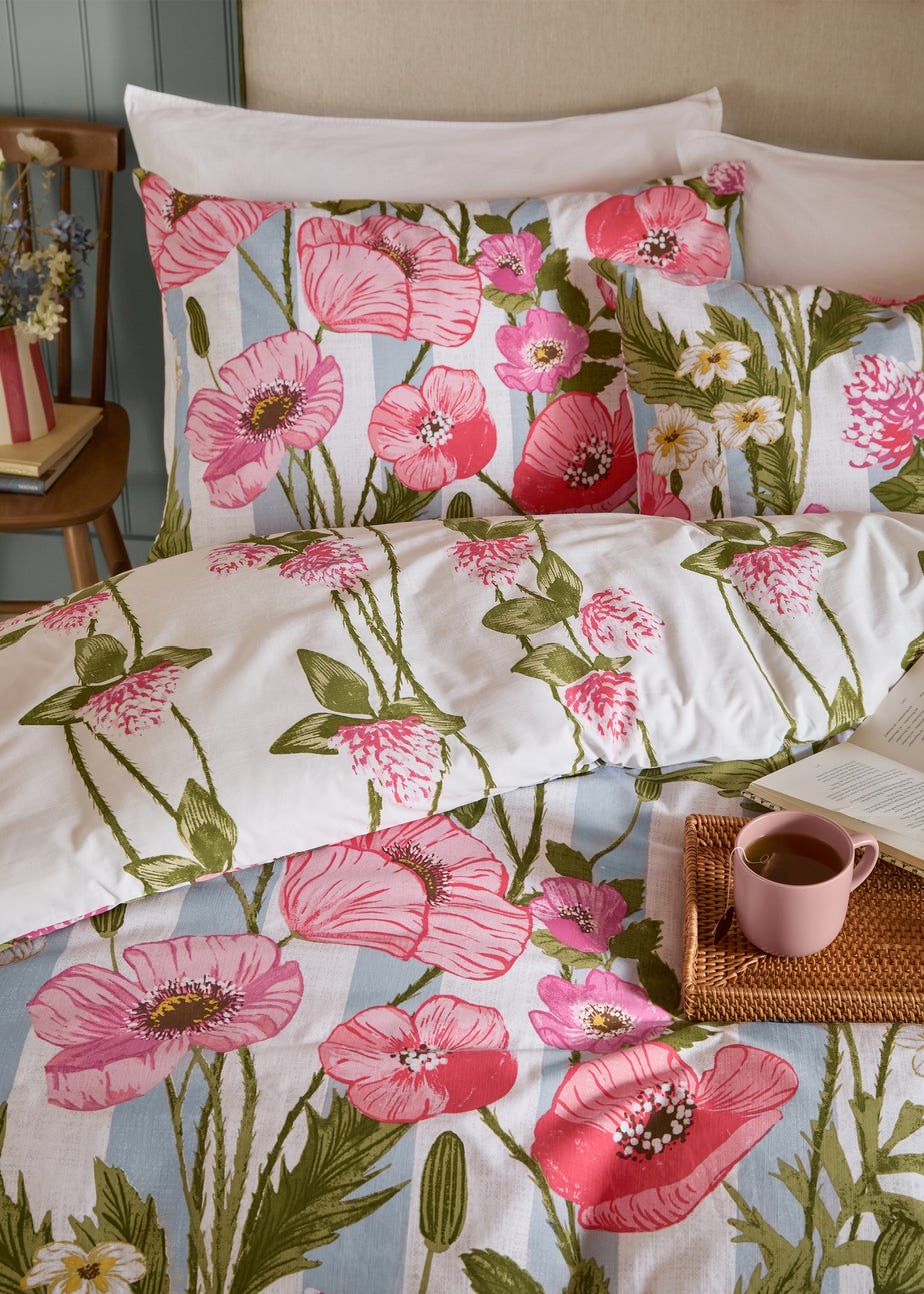 Wylder Poppy Trail Reversible Multicolour Duvet Cover Set