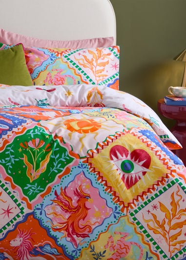 Furn Seraphine Reversible Multicolour Duvet Cover Set