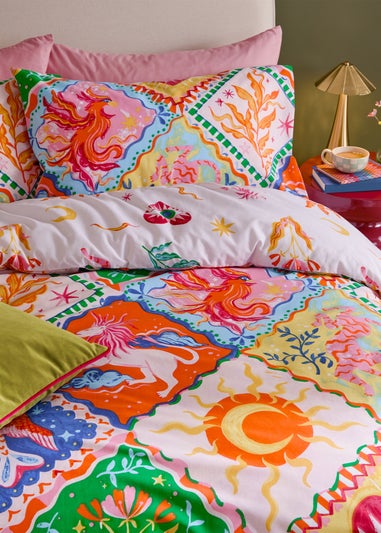 Furn Seraphine Reversible Multicolour Duvet Cover Set