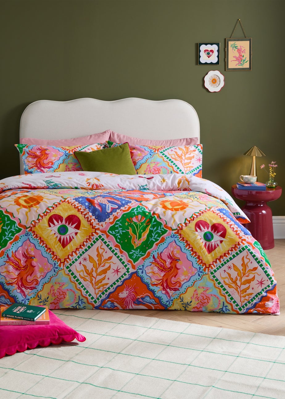 Furn Seraphine Reversible Multicolour Duvet Cover Set