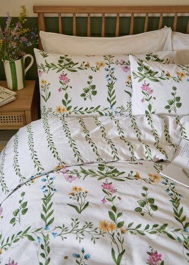 Wylder Olivia Reversible 100% Cotton Green Duvet Cover Set