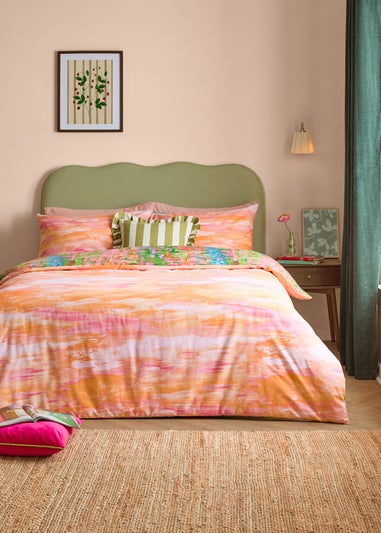Furn Meadow Escape Reversible Green Duvet Cover Set