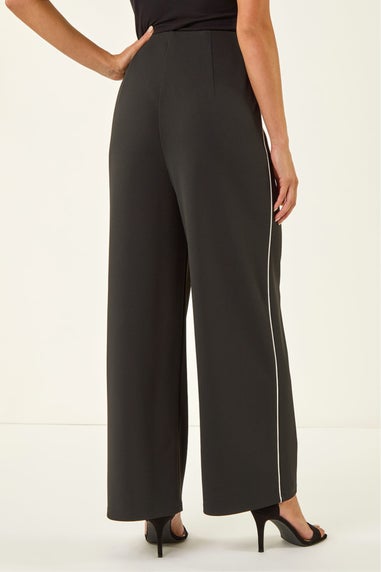 Roman Black Petite Side Seam Stretch Trouser