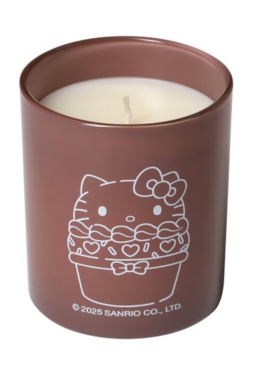 Hello Kitty Chocolate Cream Candle with Silicone Lid & Warm Scent