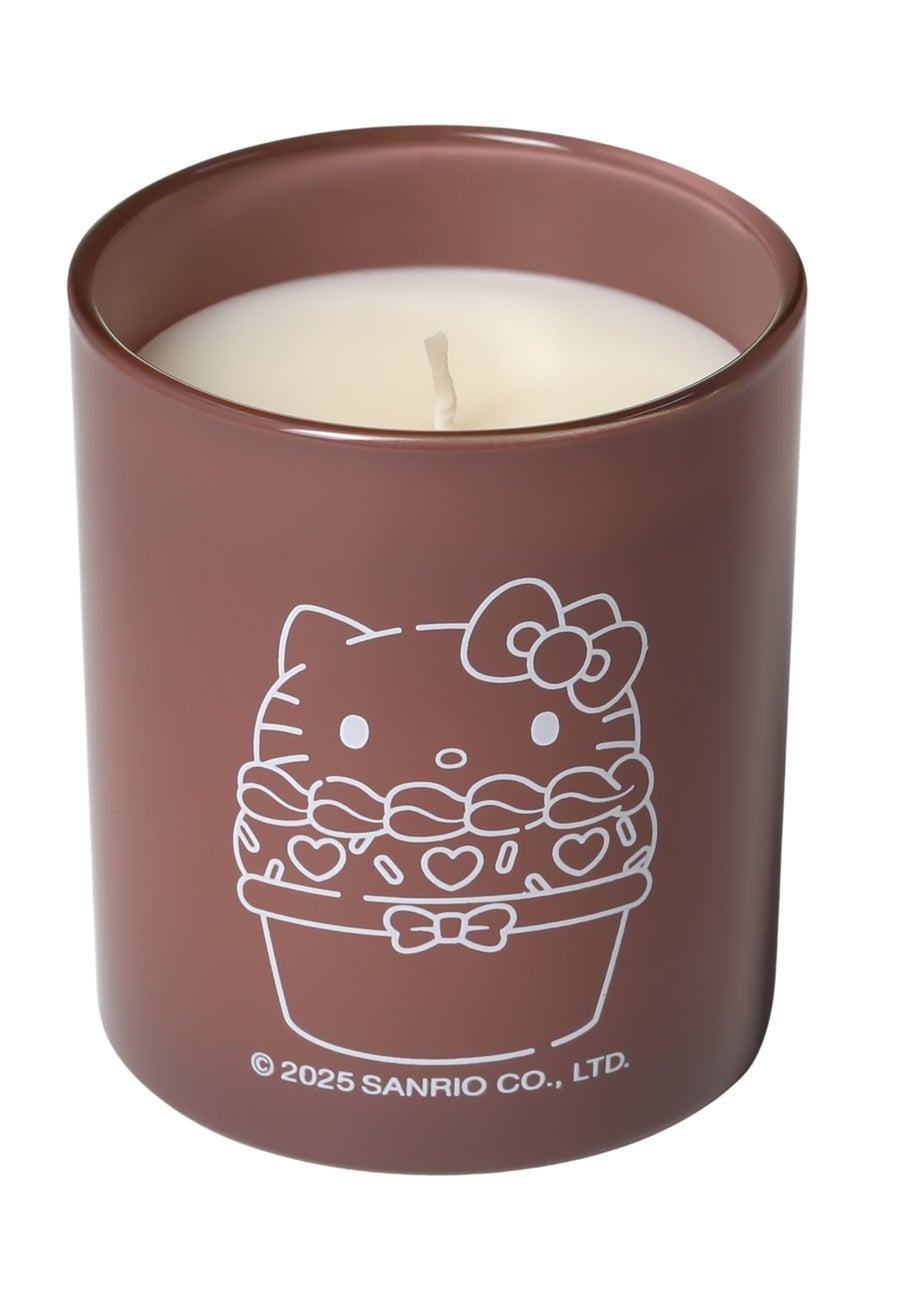 Hello Kitty Chocolate Cream Candle with Silicone Lid & Warm Scent