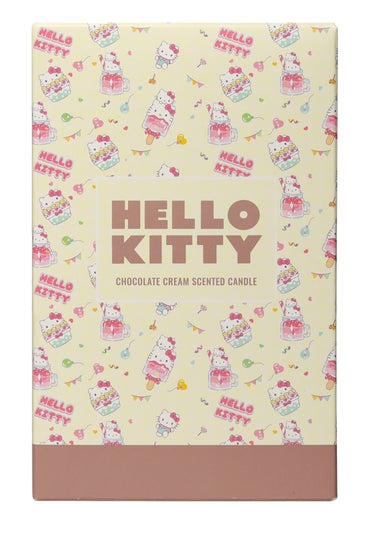 Hello Kitty Chocolate Cream Candle with Silicone Lid & Warm Scent