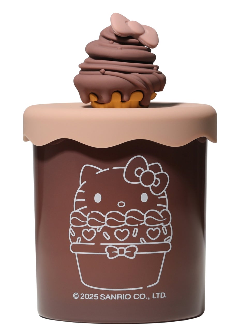 Hello Kitty Chocolate Cream Candle with Silicone Lid & Warm Scent