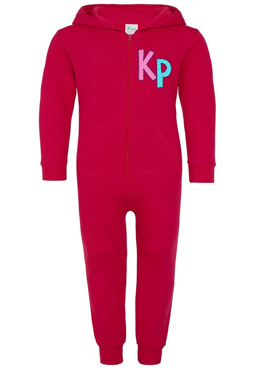 Ada & Ted Brands In I Love K-Pop Girls Hot Pink Graphic Onesie (3-13 Years)