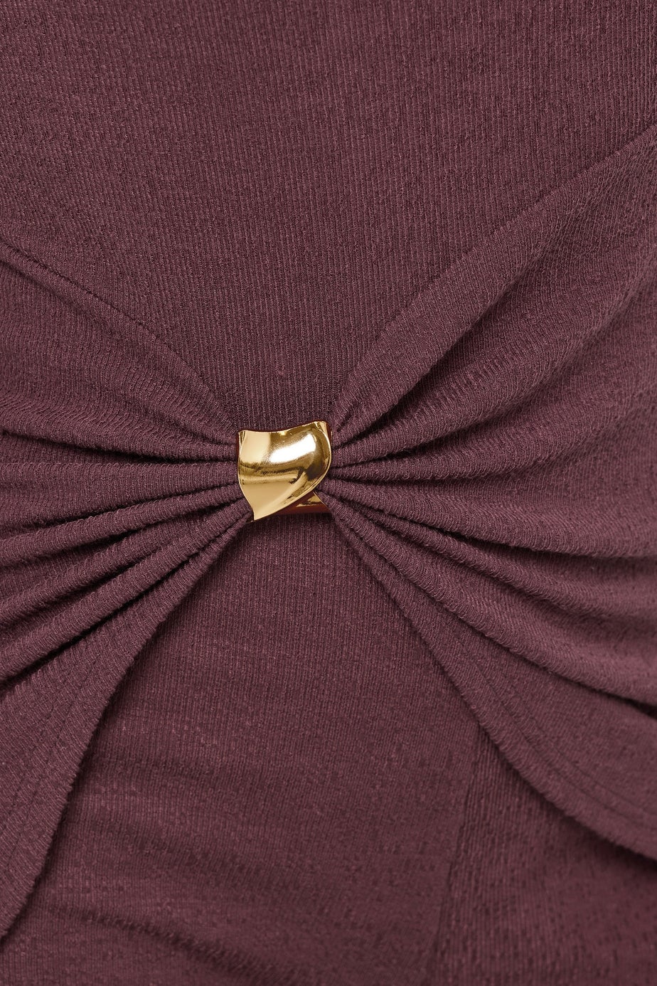 Long Tall Sally Berry Red Metal Trim Textured Top