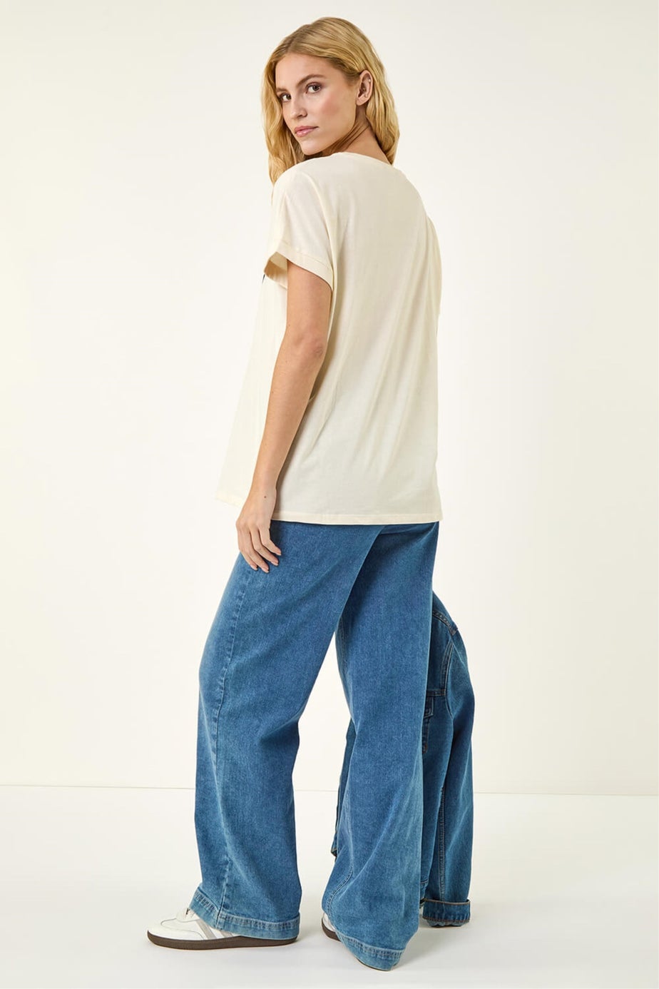 Roman Black Floral Print Tunic Top