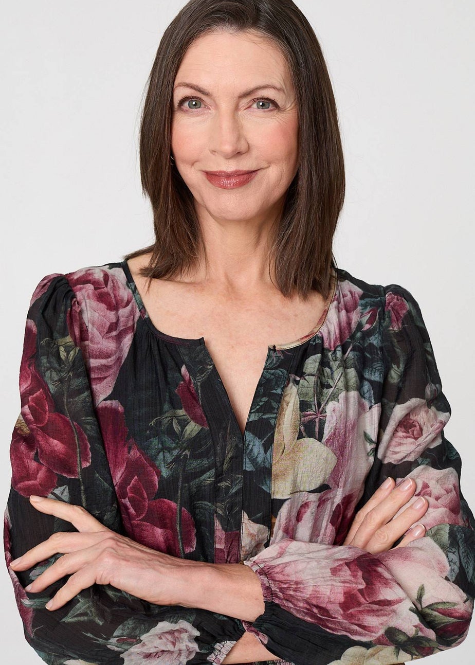 Izabel London Black Floral Tiered Long Sleeve Maxi Dress