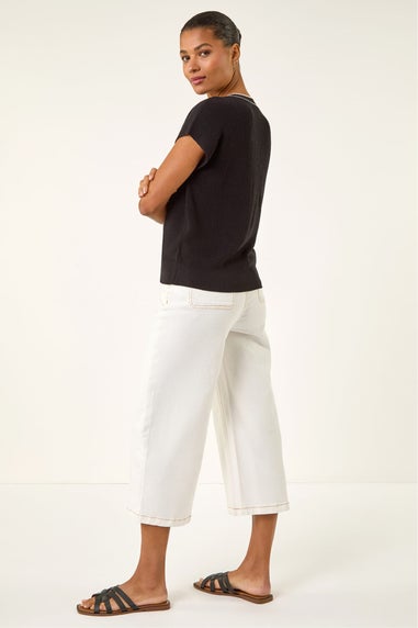 Roman Black Light Weight V-Neck Knitted Vest