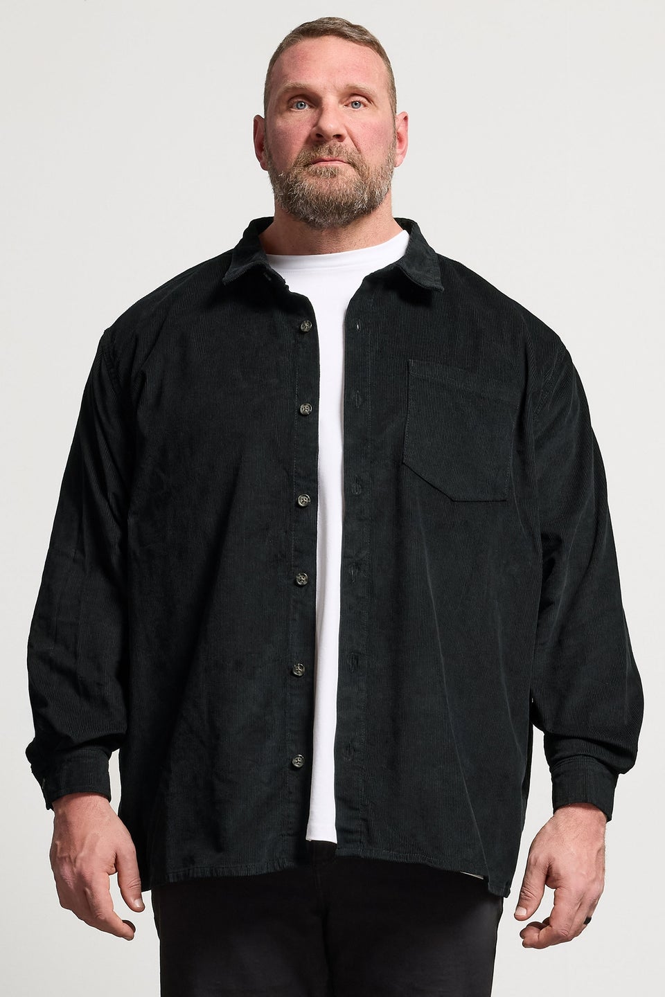 BadRhino Black Corduroy Overshirt