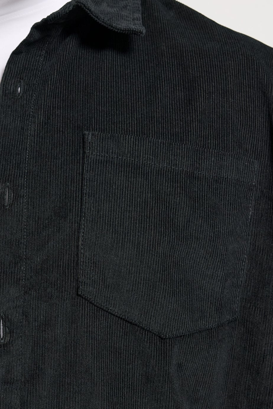 BadRhino Black Corduroy Overshirt