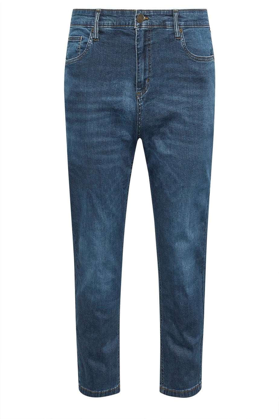 BadRhino Blue Mid Rinse Stretch Jeans
