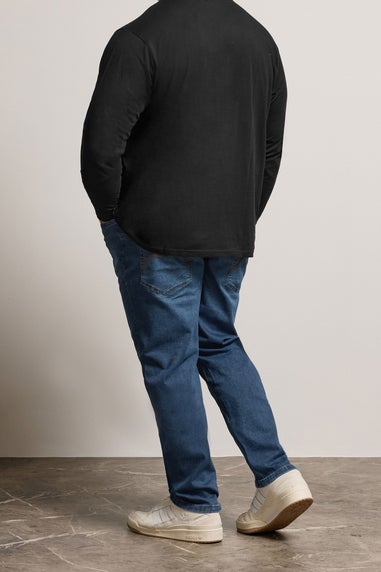 BadRhino Blue Mid Rinse Stretch Jeans