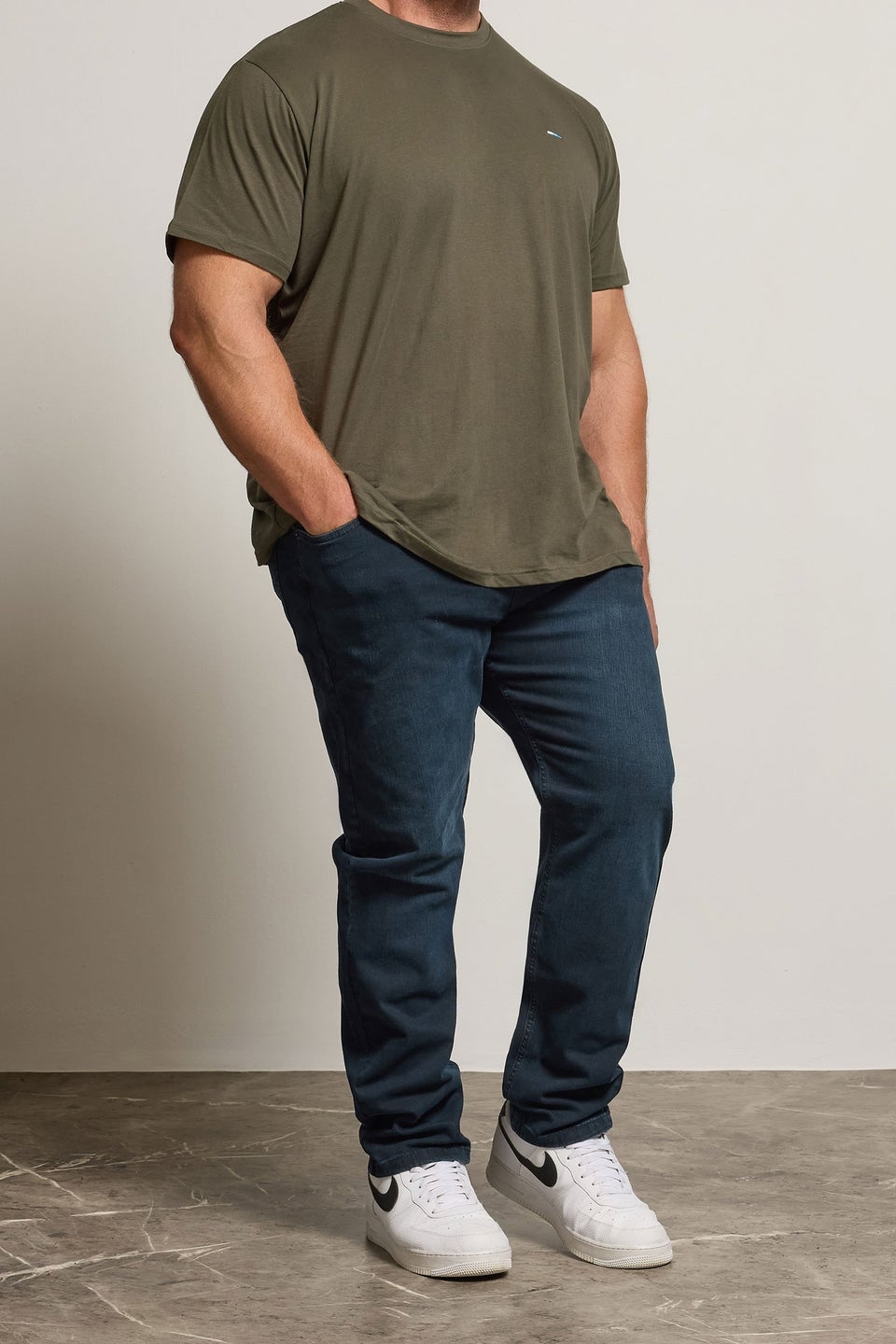 BadRhino Ink Blue Straight Leg Stretch Jeans