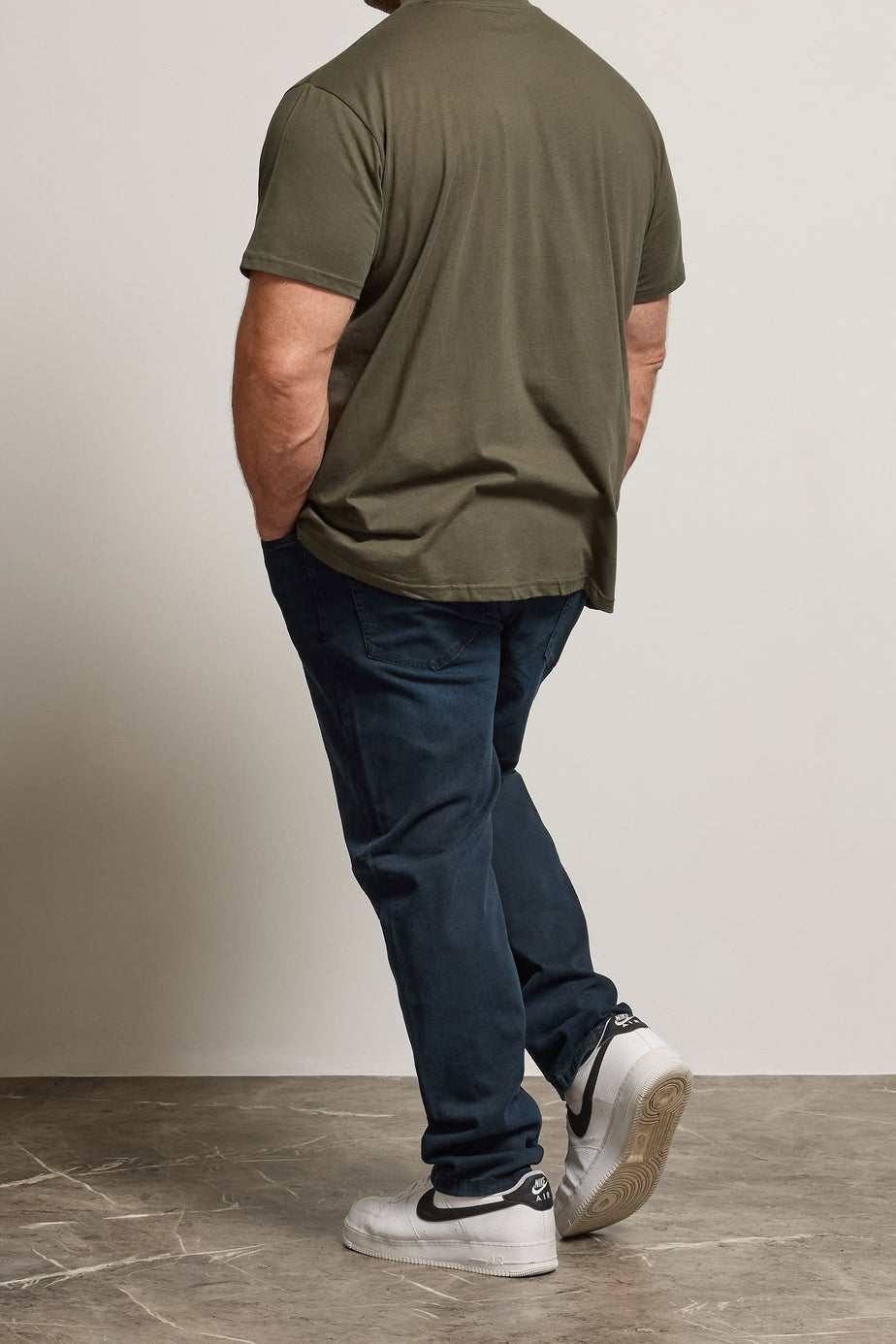 BadRhino Ink Blue Straight Leg Stretch Jeans