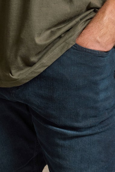 BadRhino Ink Blue Straight Leg Stretch Jeans