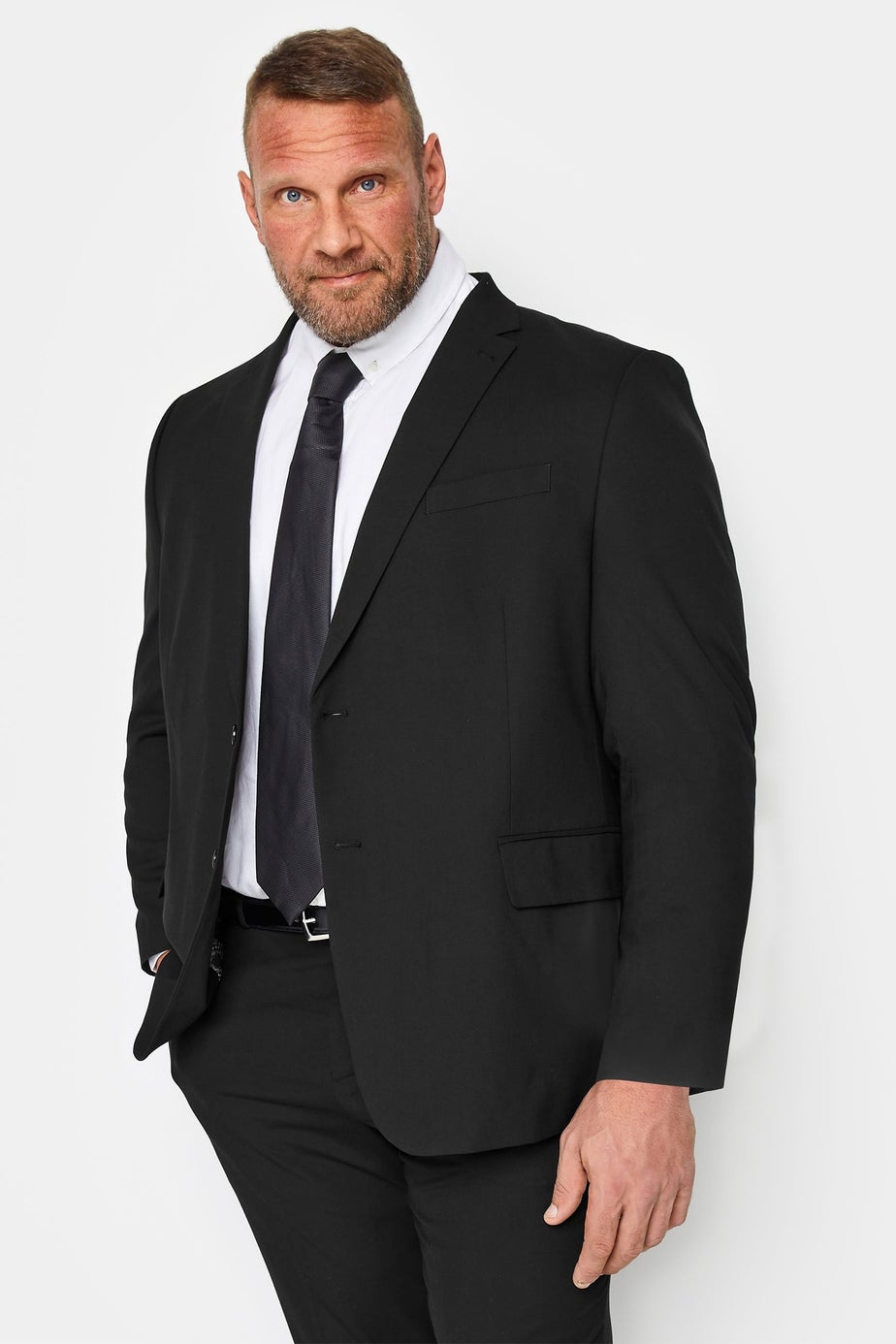 BadRhino Black Plain Suit Jacket