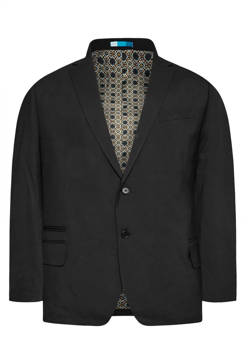 BadRhino Black Plain Suit Jacket