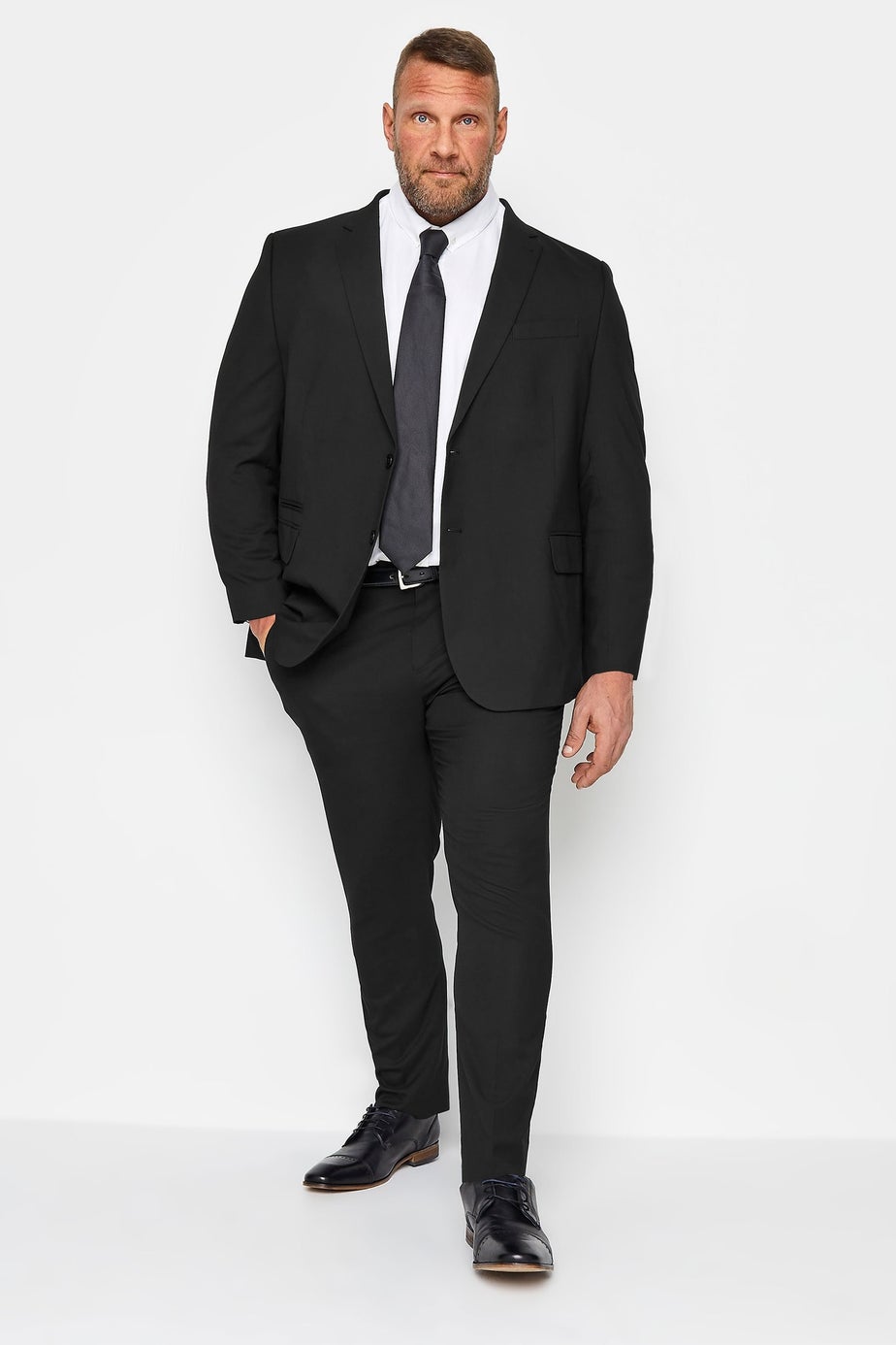 BadRhino Black Plain Suit Jacket