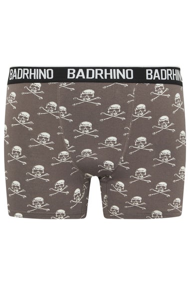 BadRhino 3 Pack Black Skull Boxers