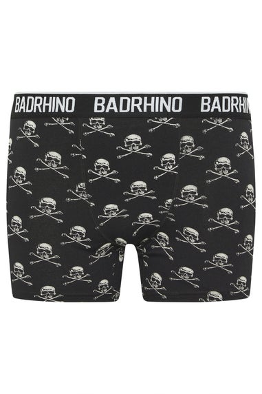 BadRhino 3 Pack Black Skull Boxers