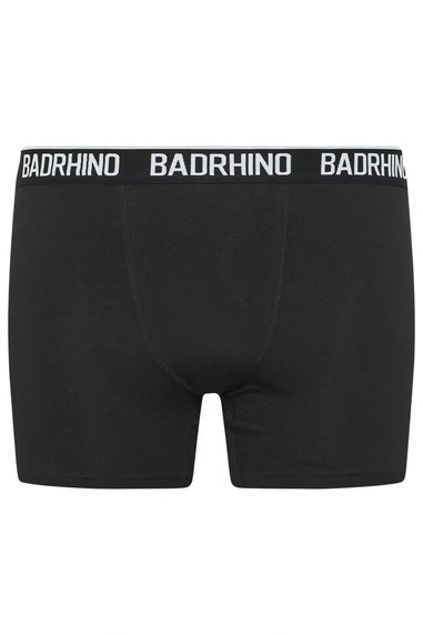BadRhino 5 Pack Black Waistband Boxers