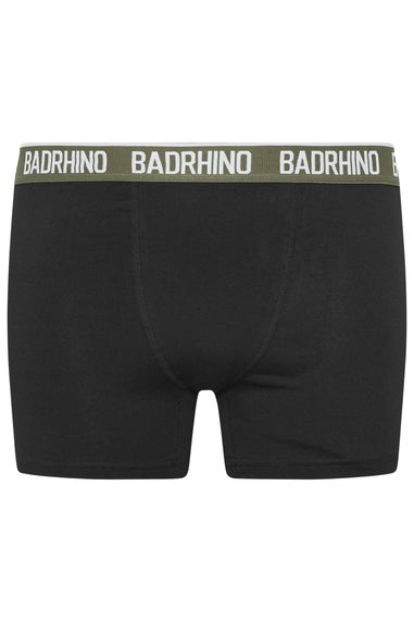 BadRhino 5 Pack Black Waistband Boxers