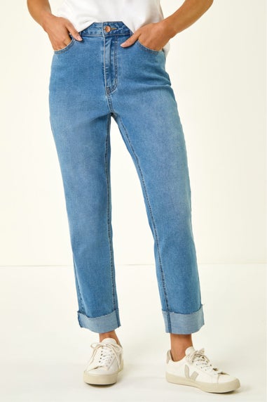 Roman Denim Petite Turn Up Pocket Jeans