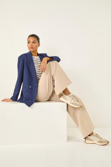 Roman Navy Premium Stretch Ponte Blazer