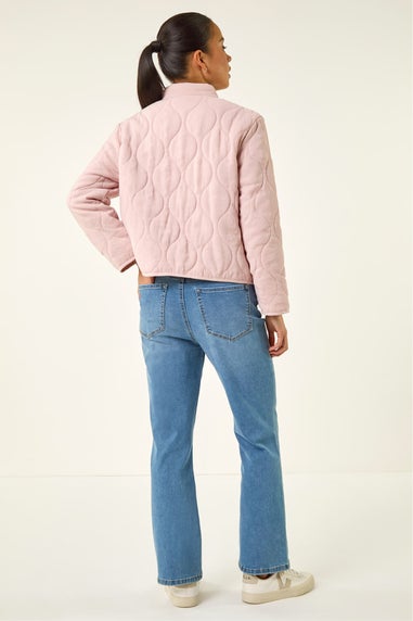 Roman Light Pink Petite Quilted Puffer Jacket