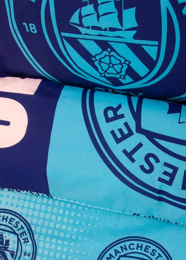 Manchester City FC Blue Flashy Duvet Cover